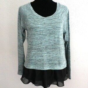 Love J, Light green high-low sweater